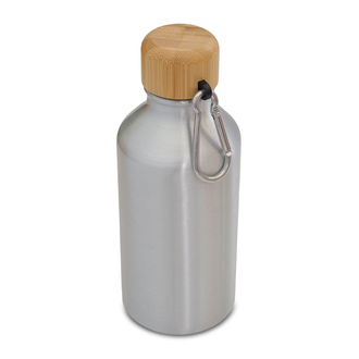 R08411 - Butelka aluminiowa Isla 400 ml, srebrny 